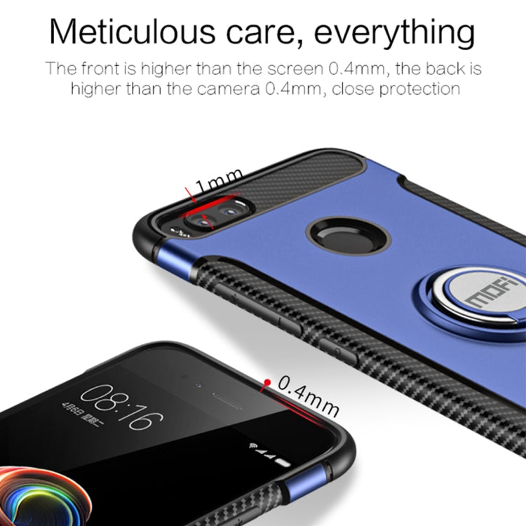 MOFI Mysterious Series Xiaomi Mi 5X / A1 Shockproof Protective Back Cover Case with Magnetic Rotatable Ring Holder