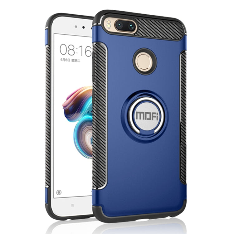 MOFI Mysterious Series Xiaomi Mi 5X / A1 Shockproof Protective Back Cover Case with Magnetic Rotatable Ring Holder