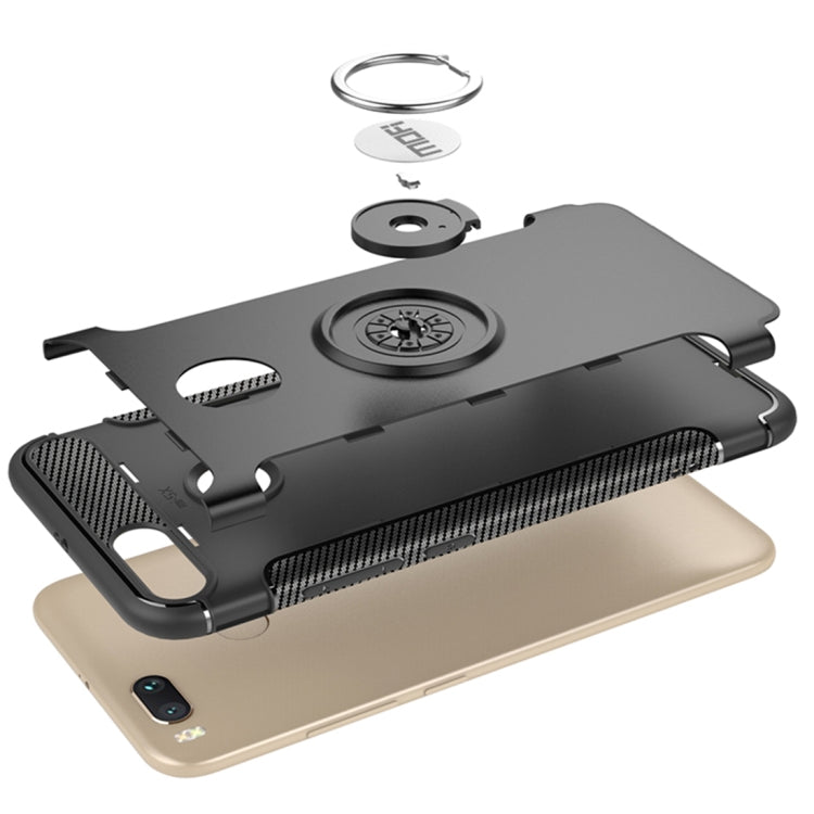 MOFI Mysterious Series Xiaomi Mi 5X / A1 Shockproof Protective Back Cover Case with Magnetic Rotatable Ring Holder