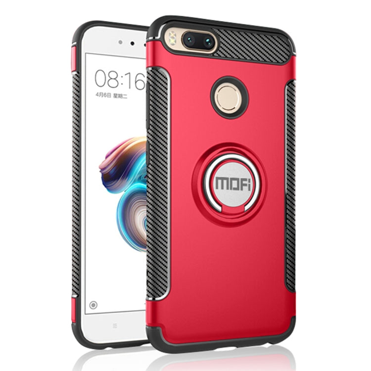 MOFI Mysterious Series Xiaomi Mi 5X / A1 Shockproof Protective Back Cover Case with Magnetic Rotatable Ring Holder