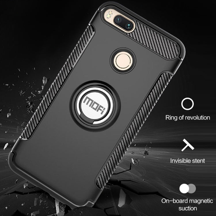 MOFI Mysterious Series Xiaomi Mi 5X / A1 Shockproof Protective Back Cover Case with Magnetic Rotatable Ring Holder