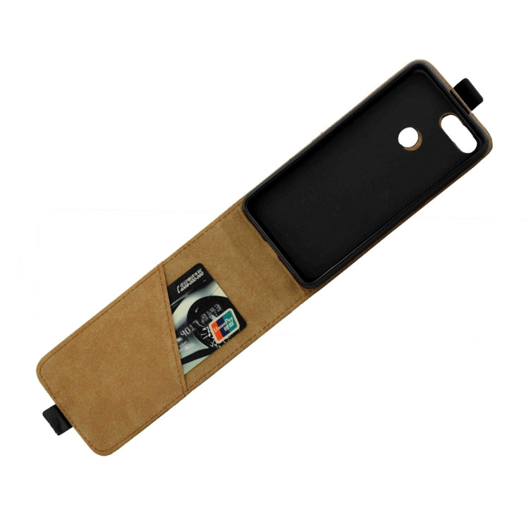 Business Style Vertical Flip TPU Leather Case for Xiaomi Mi 8 Lite, with Card Slot (Black)