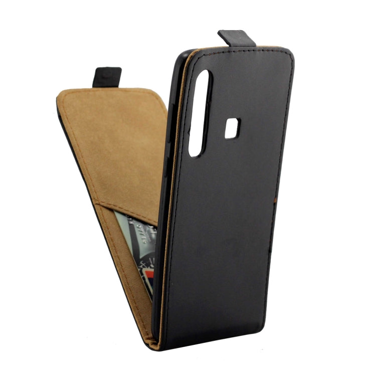 Business Style Vertical Flip TPU Leather Case for Xiaomi Redmi Note 6 Pro, with Card Slot (Black)