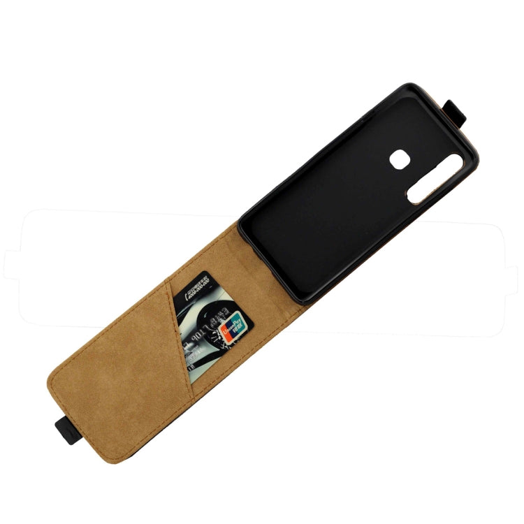 Business Style Vertical Flip TPU Leather Case for Xiaomi Redmi Note 6 Pro, with Card Slot (Black)