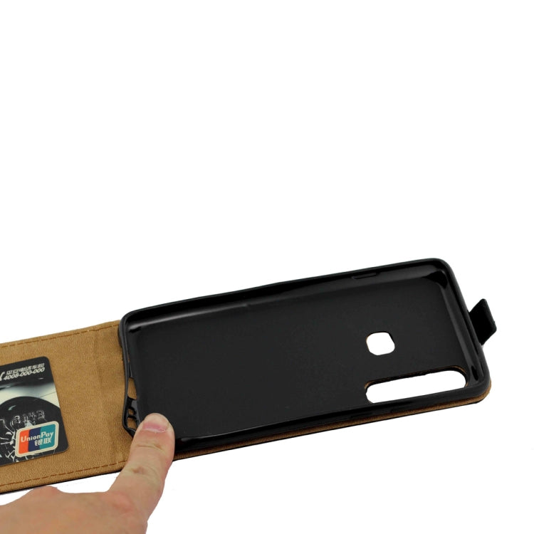 Business Style Vertical Flip TPU Leather Case for Xiaomi Redmi Note 6 Pro, with Card Slot (Black)