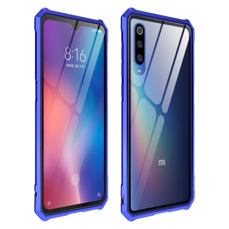 Snap-on Aluminum Frame and Tempered Glass Back Plate Case for Xiaomi 9