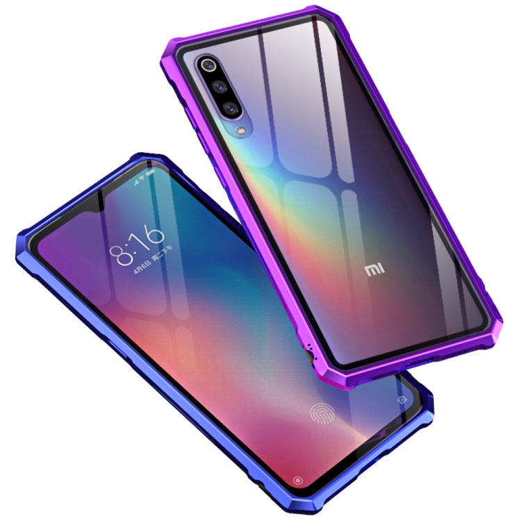 Snap-on Aluminum Frame and Tempered Glass Back Plate Case for Xiaomi 9