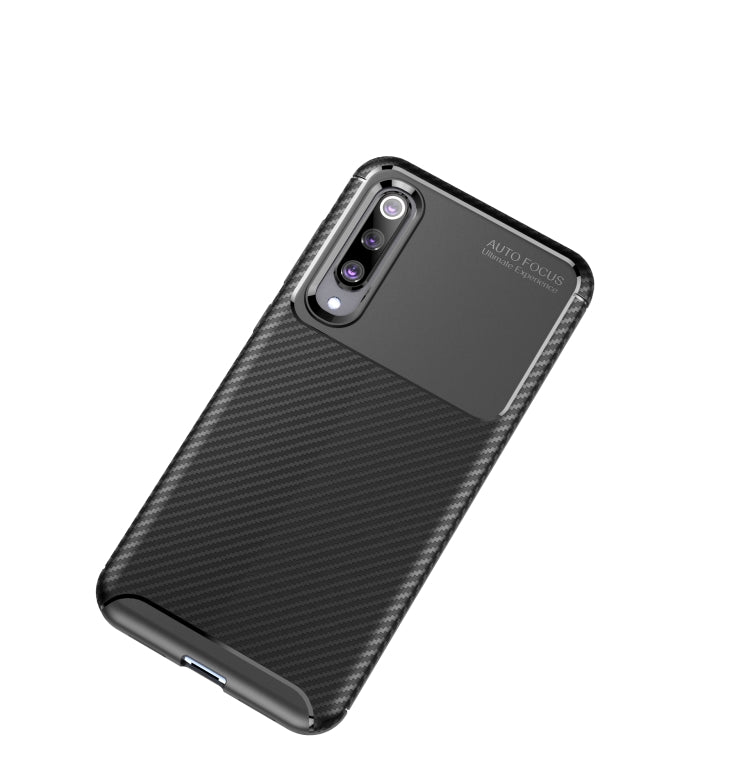 Beetle Series Carbon Fiber Texture Shockproof TPU Case for XiaoMi 9 SE(Black)