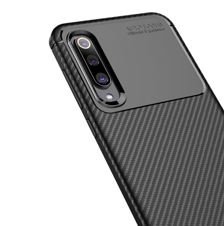 Beetle Series Carbon Fiber Texture Shockproof TPU Case for XiaoMi 9 SE(Black)