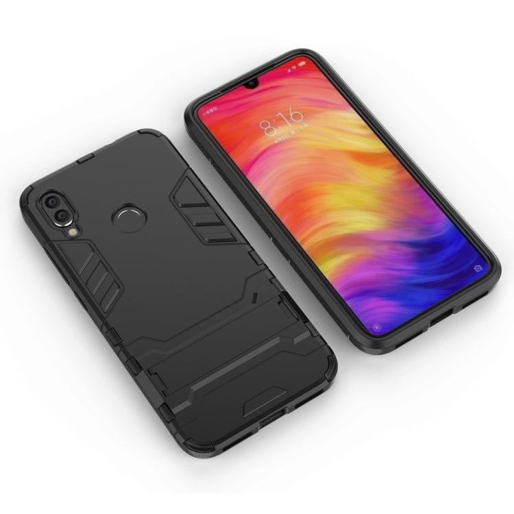 Shockproof PC + TPU Case for XiaoMi RedMi Note 7, with Holder