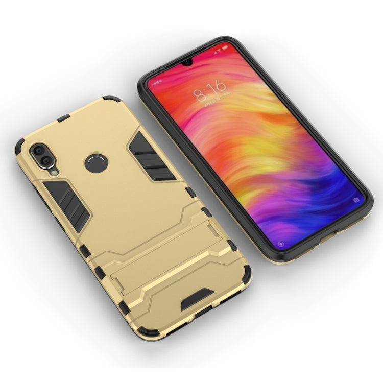 Shockproof PC + TPU Case for XiaoMi RedMi Note 7, with Holder