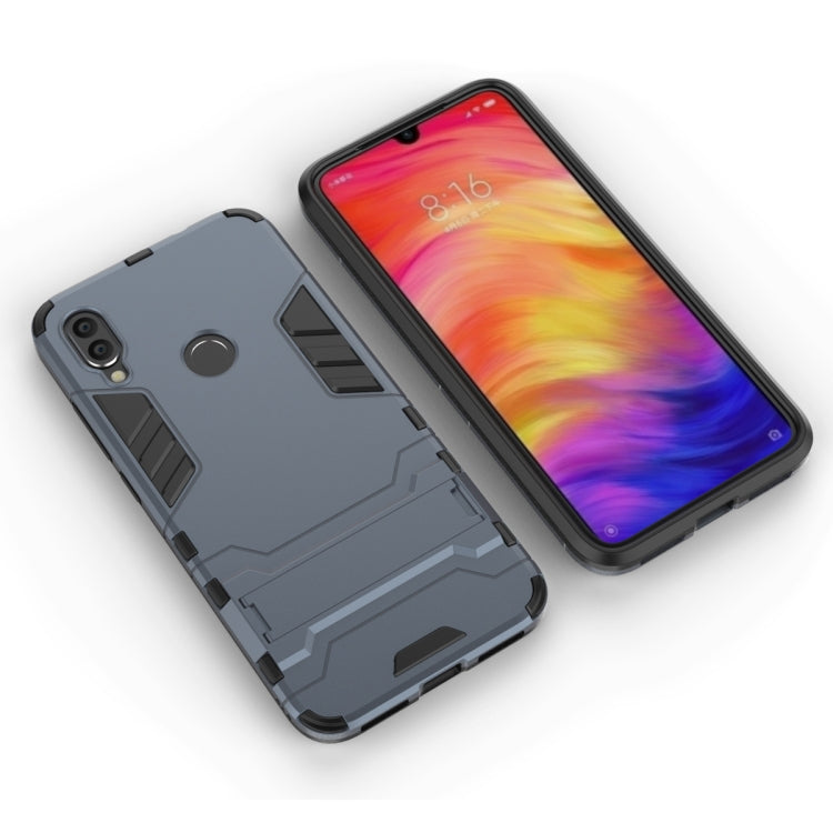 Shockproof PC + TPU Case for XiaoMi RedMi Note 7, with Holder