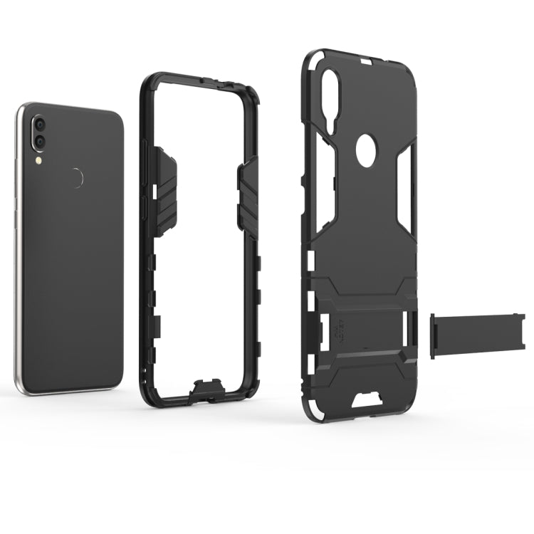 Shockproof PC + TPU Case for XiaoMi RedMi Note 7, with Holder