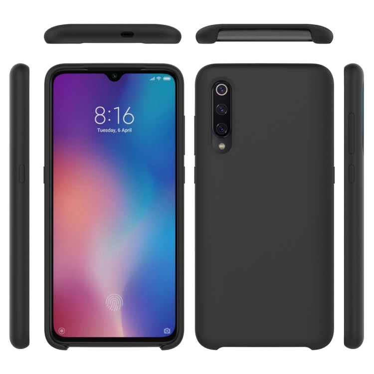 Solid Color Liquid Silicone Dropproof Protective Case for Xiaomi Mi 9