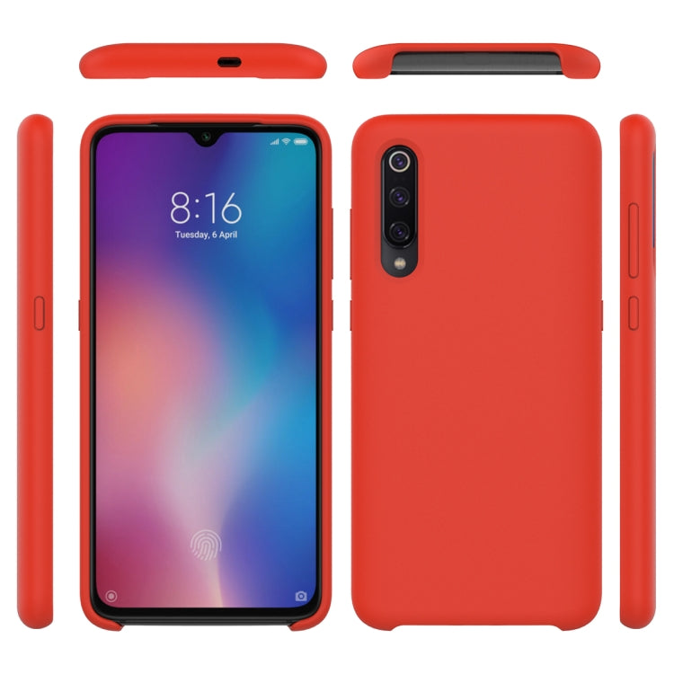 Solid Color Liquid Silicone Dropproof Protective Case for Xiaomi Mi 9