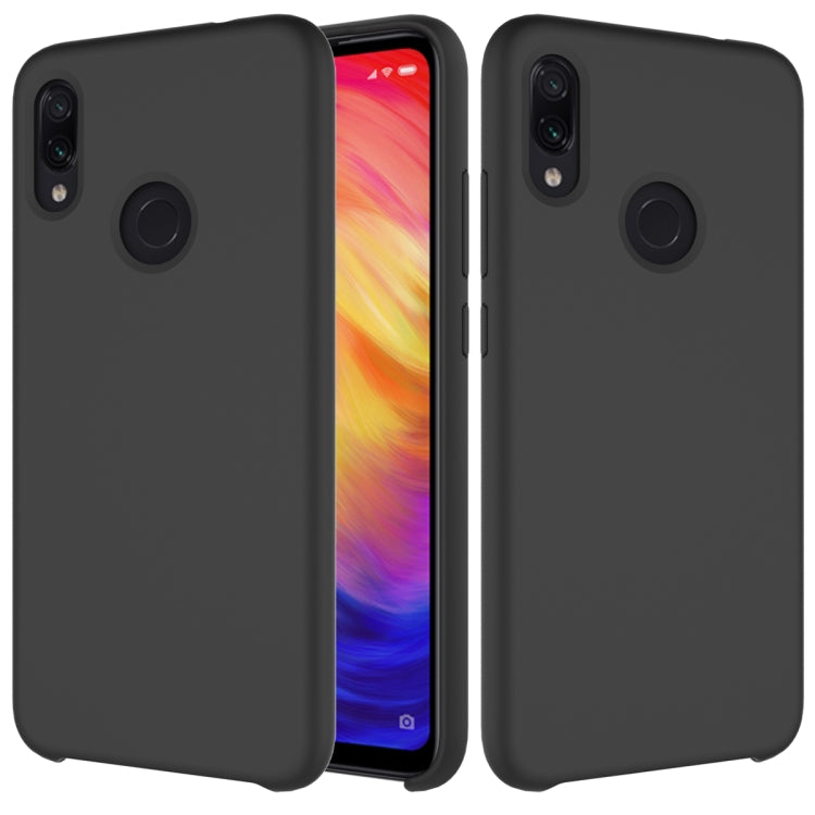 Solid Color Liquid Silicone Dropproof Protective Case for Xiaomi Redmi Note 7