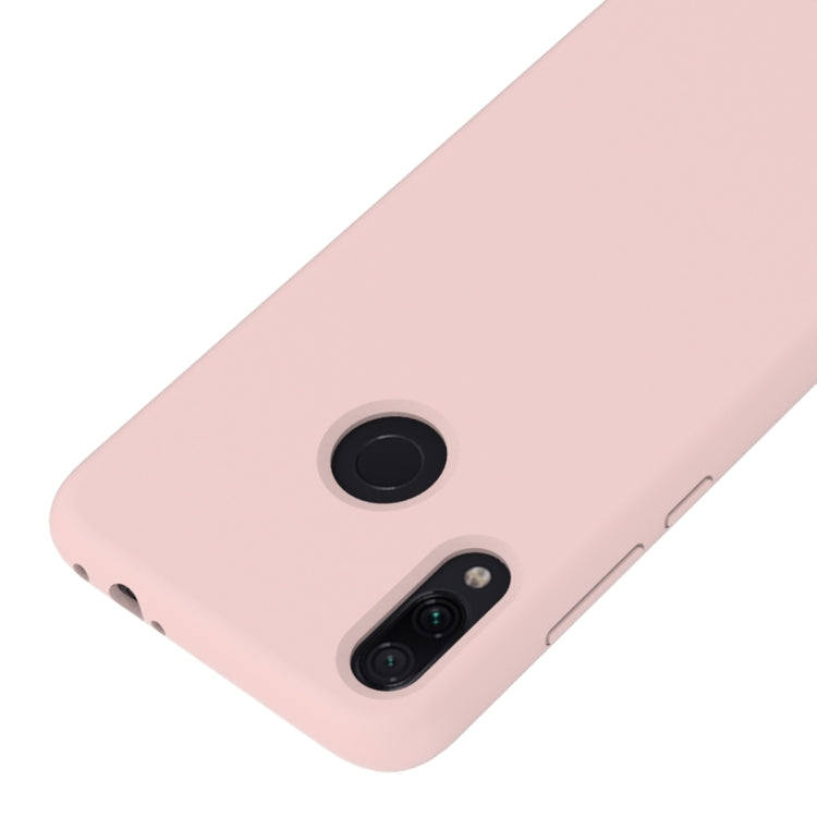 Solid Color Liquid Silicone Dropproof Protective Case for Xiaomi Redmi Note 7