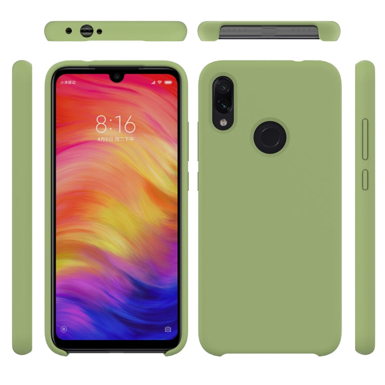 Solid Color Liquid Silicone Dropproof Protective Case for Xiaomi Redmi Note 7