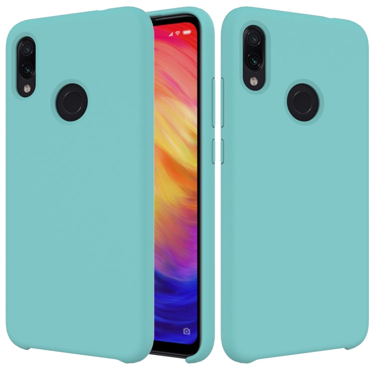 Solid Color Liquid Silicone Dropproof Protective Case for Xiaomi Redmi Note 7
