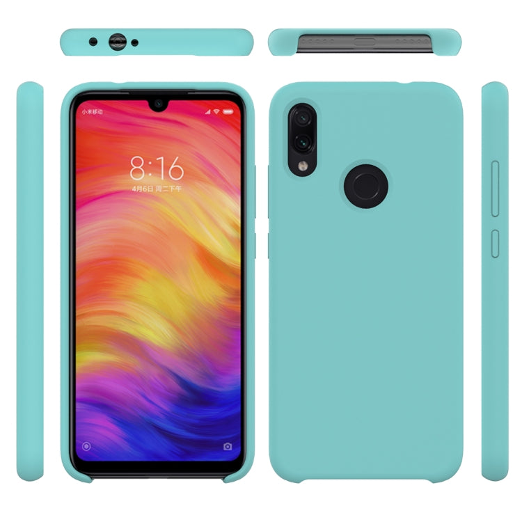 Solid Color Liquid Silicone Dropproof Protective Case for Xiaomi Redmi Note 7