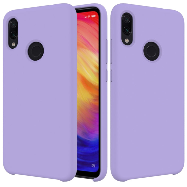 Solid Color Liquid Silicone Dropproof Protective Case for Xiaomi Redmi Note 7