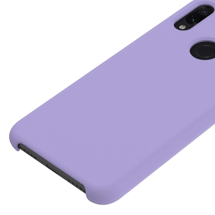 Solid Color Liquid Silicone Dropproof Protective Case for Xiaomi Redmi Note 7
