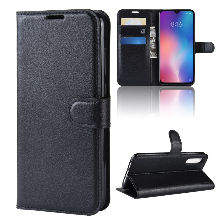 Litchi Texture Horizontal Flip Leather Case for Xiaomi Mi9 SE, with Wallet & Holder & Card Slots