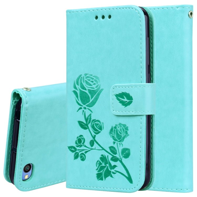 Rose Embossed Horizontal Flip PU Leather Case for Xiaomi Redmi Go, with Holder & Card Slots & Wallet