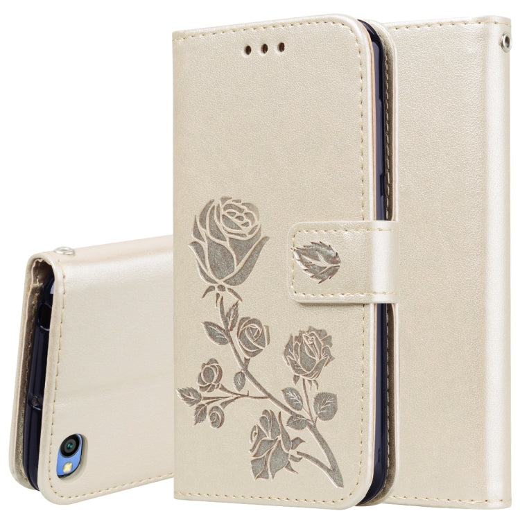 Rose Embossed Horizontal Flip PU Leather Case for Xiaomi Redmi Go, with Holder & Card Slots & Wallet