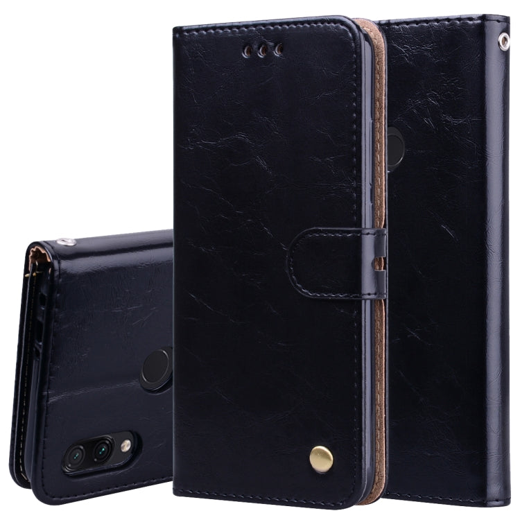 Business Style Oil Wax Texture Horizontal Flip Leather Case for Xiao