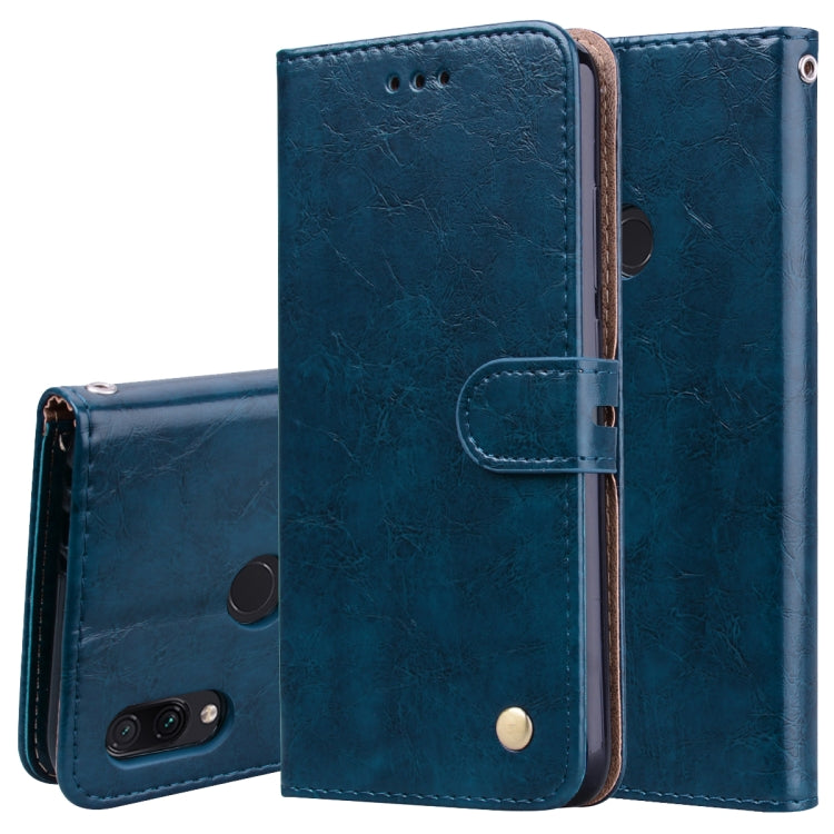 Business Style Oil Wax Texture Horizontal Flip Leather Case for Xiao