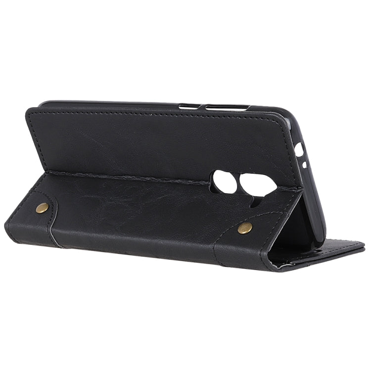 Copper Buckle Retro Crazy Horse Texture Horizontal Flip Leather Case for Xiaomi Pocophone F1, with Holder & Card Slots & Wallet