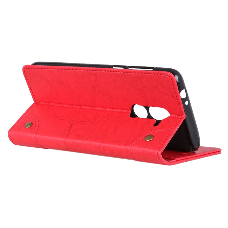 Copper Buckle Retro Crazy Horse Texture Horizontal Flip Leather Case for Xiaomi Pocophone F1, with Holder & Card Slots & Wallet