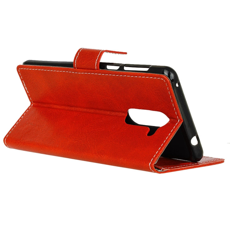 Retro Crazy Horse Texture Horizontal Flip Leather Case for Xiaomi Pocophone F1, with Holder & Card Slots & Wallet