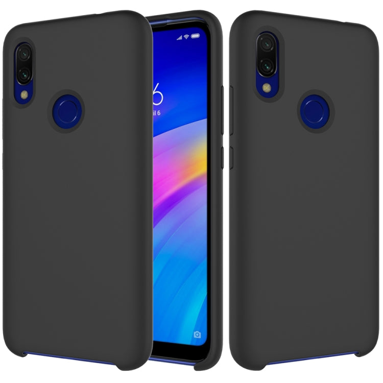 Solid Color Liquid Silicone Shockproof Full Coverage Case for Xiaomi Redmi 7