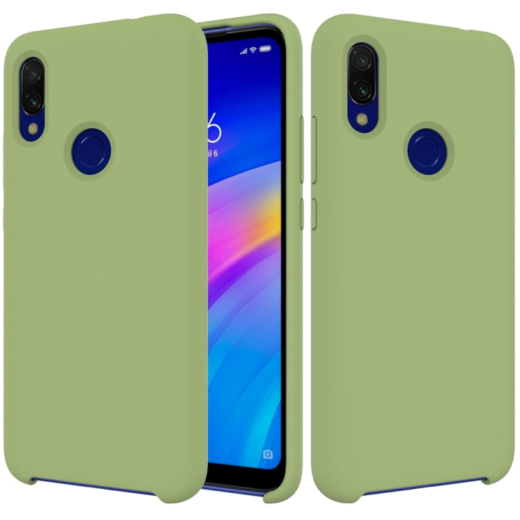 Solid Color Liquid Silicone Shockproof Full Coverage Case for Xiaomi Redmi 7