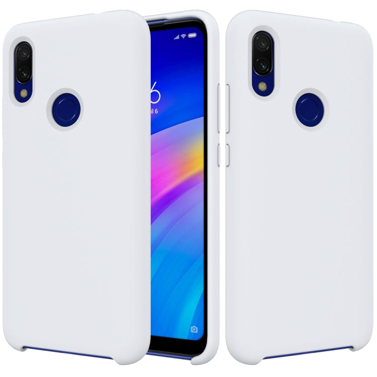 Solid Color Liquid Silicone Shockproof Full Coverage Case for Xiaomi Redmi 7