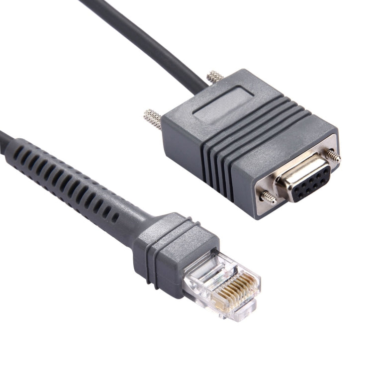 2m RS232 to RJ45 Scanner Serial Data Cable for Symbol LS2208(Grey)