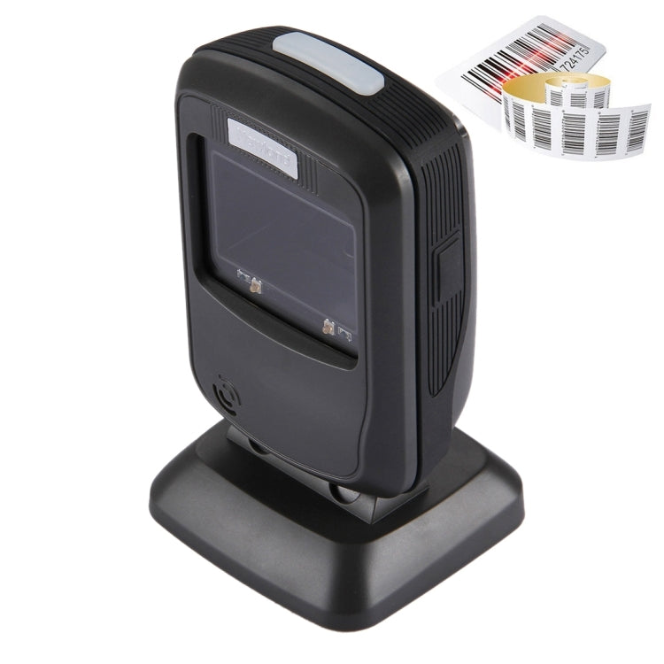 USB Fixed Mount Barcode Scanner Barcode Reader with Scan Window & Screen Scan Mode Switch / Sense (Black)