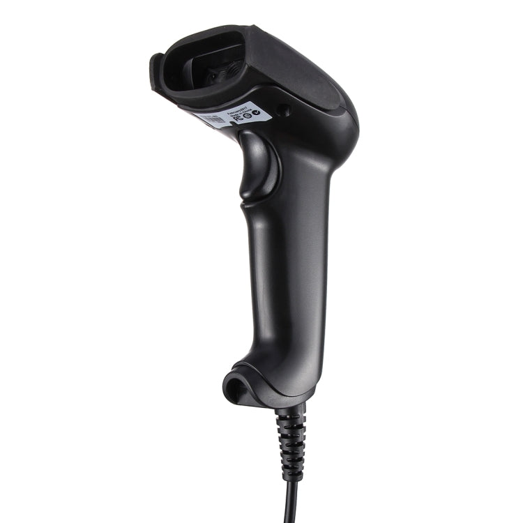 USB 1D CCD Wired Handheld Red Light Barcode Scanner Barcode Reader, Cable Length: about 1.5m (Black)