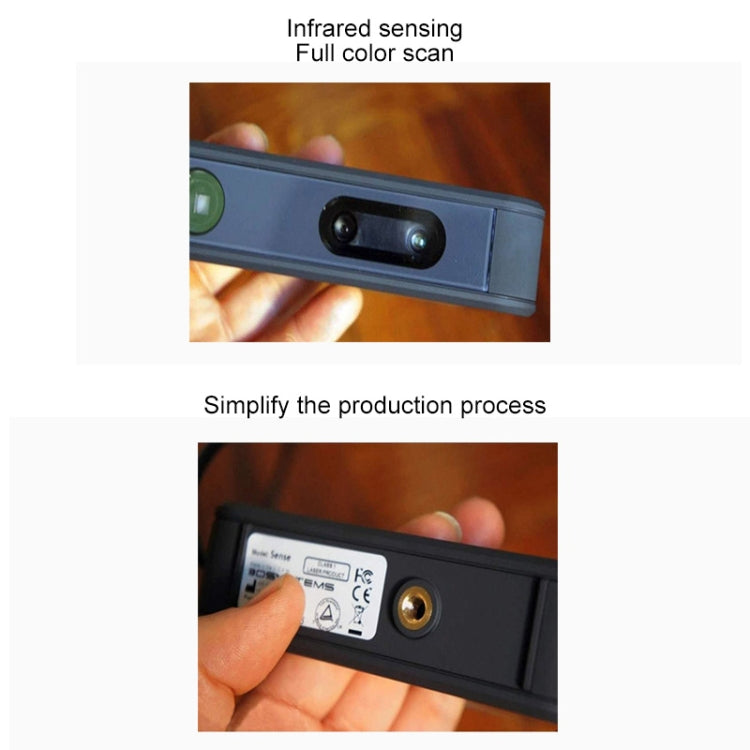 3D Systems Sense 2 Handheld 3D Scanner High Precision USB Connection for Design Research Crafts Processing Scan Items and Human