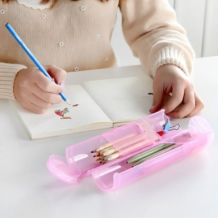 2 Pack Translucent Stationery Storage Box