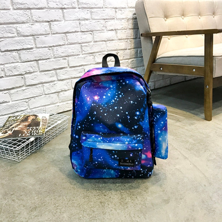 Star Sky Magic Student Bag Girls Backpack (Blue)