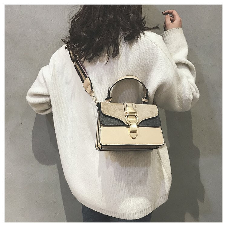 Casual Color Matching Small Square Bag Ladies Diagonal Bag Handbag