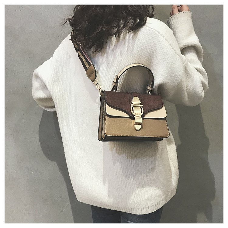 Casual Color Matching Small Square Bag Ladies Diagonal Bag Handbag