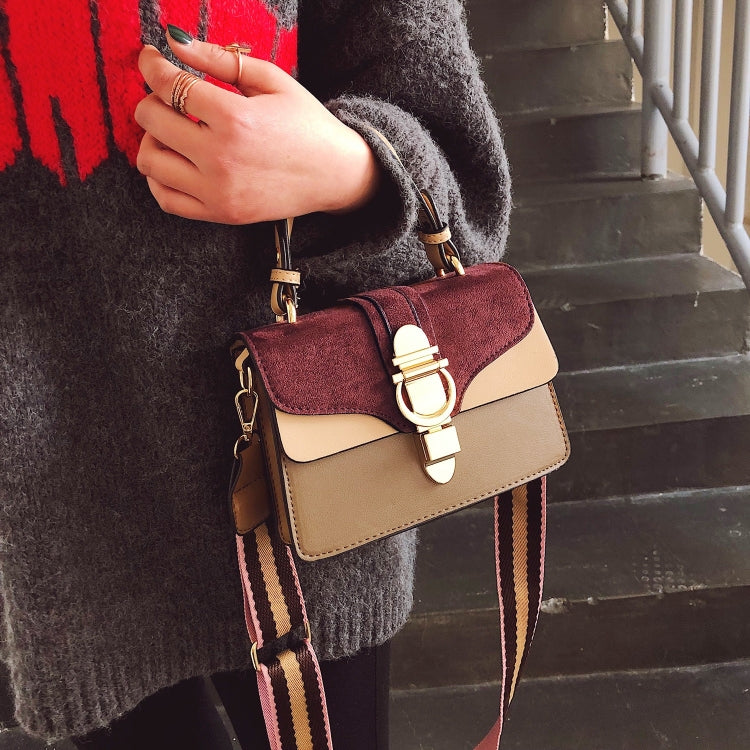 Casual Color Matching Small Square Bag Ladies Diagonal Bag Handbag