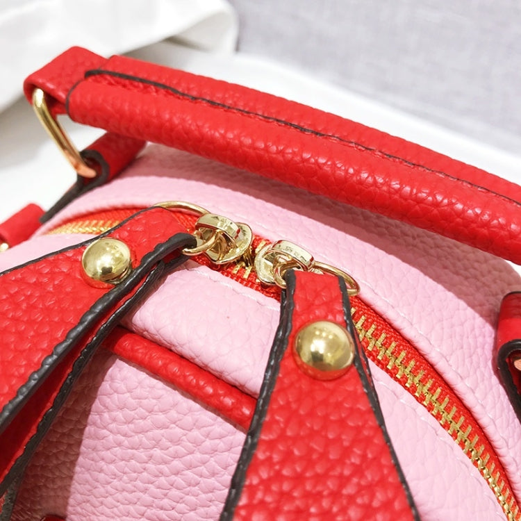 Cute Cherry Bow Small Round Handbag Lady Crossbody Single Shoulder Bag