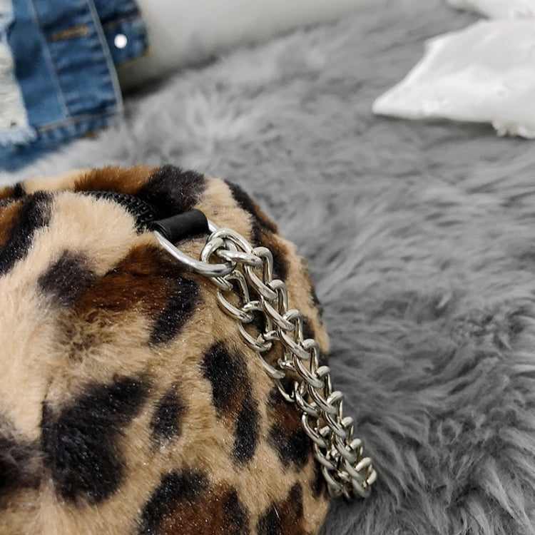 Plush Small Round Bucket Single Shoulder Bag Female Diagonal Bag