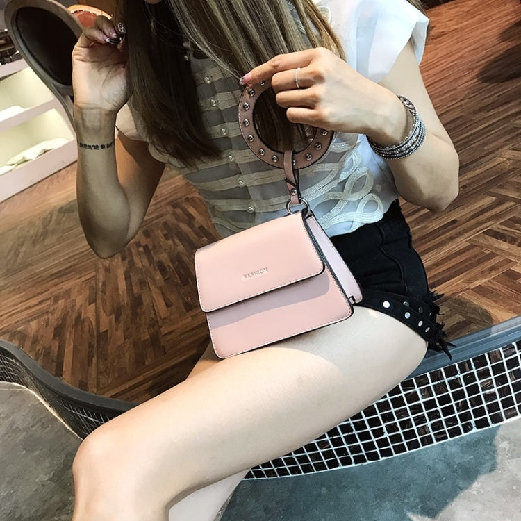 Leisure Lady Shoulder PU Leather Diagonal Bag with Ring