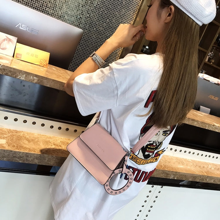 Leisure Lady Shoulder PU Leather Diagonal Bag with Ring